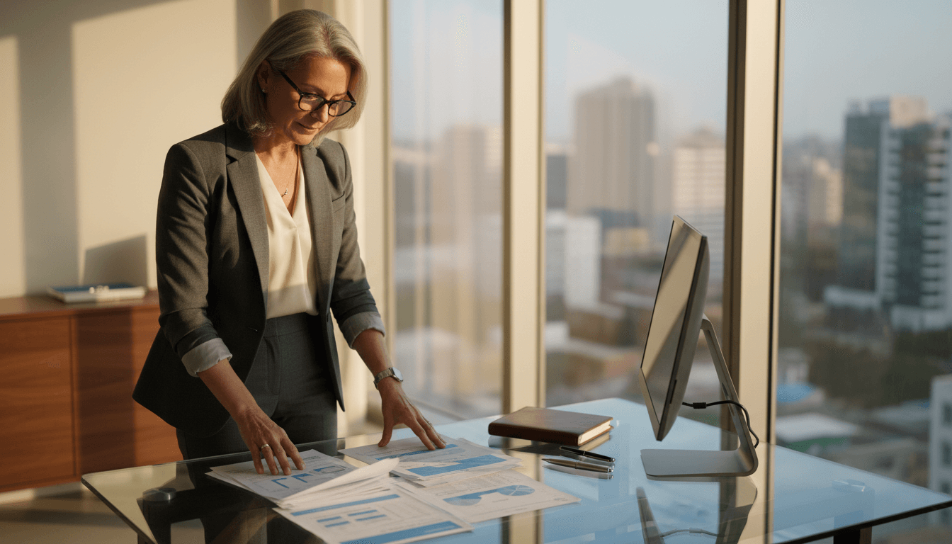 Attorney reviewing asset recovery case documents